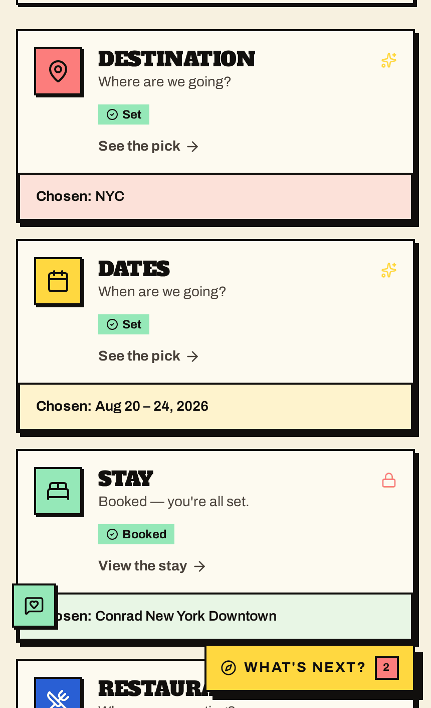 A Girls Trip — Vote screen
